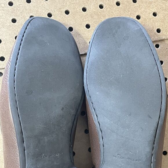 Peter Millar Crown Bit Leather Grain Loafer Shoes Brazil Made Brown Size 9.5 Men main image 13